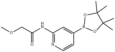 2-Methoxy-N-(4-(4,4,5,5-tetraMethyl-1,3,2-dioxaborolan-2-yl)pyridin-2-yl)acetaMide 结构式