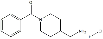 1-苯甲酰基-4-哌啶甲胺 结构式