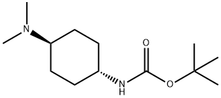 ((1R,4R)-4-(二甲氨基)环己基)氨基甲酸叔丁酯 结构式