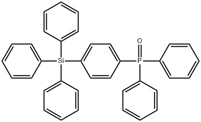 二苯基[4-(三苯基硅烷基)苯基]氧膦 结构式