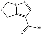4H,6H-吡唑并[1,5-C]噻唑-3-羧酸 结构式