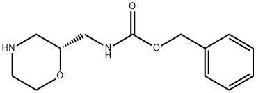(R)-2-N-CBZ-胺甲基吗啉 结构式