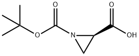 (2R)-1-[(2-METHYLPROPAN-2-YL)OXYCARBONYL]AZIRIDINE-2-CARBOXYLIC ACID 结构式
