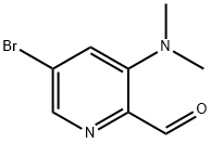 5-BroMo-3-(diMethylaMino)pyridine-2-carbaldehyde 结构式