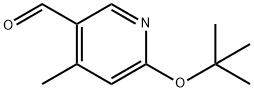 6-(叔丁氧基)-4-甲基烟醛 结构式
