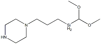 Γ-哌嗪基丙基甲基二甲氧基硅烷 结构式