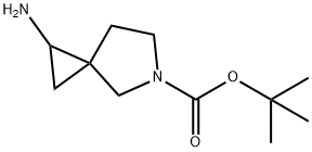 1-氨基-5-氮杂螺[2.4]庚烷-5-羧酸叔丁酯 结构式