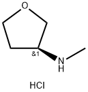 (S)-N-甲基-四氢呋喃-3-胺盐酸盐 结构式