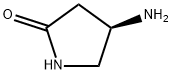 (4R)-4-氨基-2-吡咯烷酮 结构式