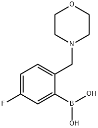 (5-氟-2-(吗啉代甲基)苯基)硼酸 结构式