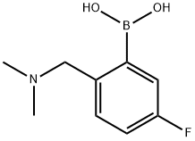 (2-((二甲氨基)甲基)-5-氟苯基)硼酸 结构式