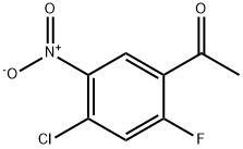 4-氯-2-氟-5-硝基苯乙酮 结构式