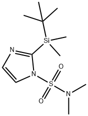 N,N-DIMETHYL-2-(TERT-BUTYLDIMETHYLSILANYL)IMIDAZOLE-1-SULFONAMIDE 结构式