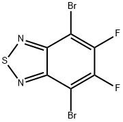 4,7-二溴-5,6-二氟-苯并噻二唑 结构式