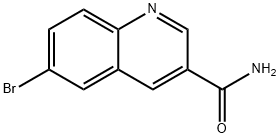 6-溴喹啉-3-甲酰胺 结构式