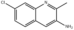 7-氯-2-甲基喹啉-3-胺 结构式