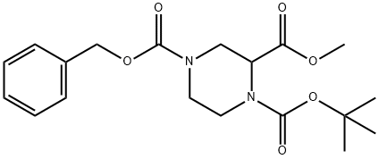 4-Benzyl1-tert-butyl2-methylpiperazine-1,2,4-tricarboxylate