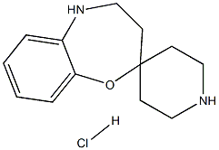 Spiro[1,5-benzoxazepine-2(3H),4'-piperidine], 4,5-dihydro-, hydrochloride 结构式