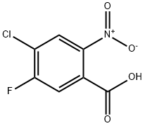 4-Chloro-5-fluoro-2-nitrobenzoic Acid 结构式