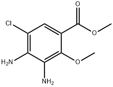 Methyl 3,4-DiaMino-5-chloro-2-Methoxybenzoate 结构式