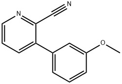 3-(3-甲氧苯基)皮考啉腈 结构式