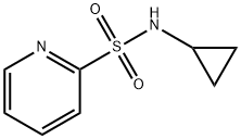 2-吡啶磺酸环丙基酰胺 结构式
