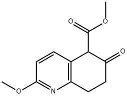 2-甲氧基-6-氧代-5,6,7,8-四氢喹啉-5-羧酸甲酯 结构式