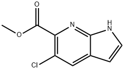 5-Chloro-7-azaindole-6-carboxylic acid Methyl ester 结构式