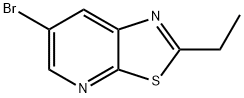 6-溴-2-乙基噻唑并[5,4-B]吡啶 结构式