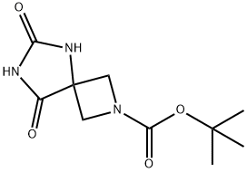 6,8-二氧代-2,5,7-三氮杂螺[3,4]辛烷-7-甲酸叔丁酯 结构式