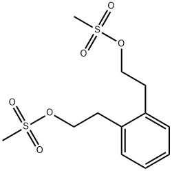 1,2-phenylenebis(ethane-2,1-diyl) diMethanesulfonate 结构式