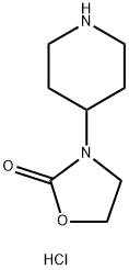3-(哌啶-4-基)恶唑烷-2-酮 结构式