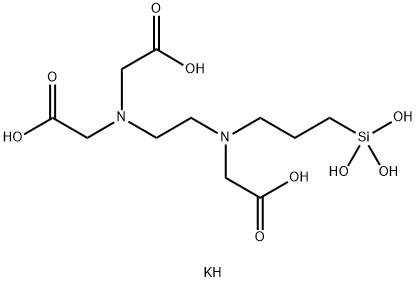 N-(三甲氧基硅丙基)乙二胺三乙酸三钾盐 结构式