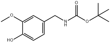 BOC-4-羟基-3-甲氧基苄胺 结构式