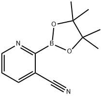 3-氰基吡啶-2-硼酸频哪醇酯 结构式