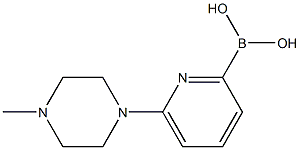 6-(4-Methylpiperazin-1-yl)pyridine-2-boronic acid 结构式