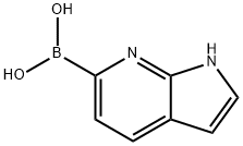 7-氮杂吲哚-6-硼酸 结构式