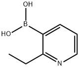 (2-乙基吡啶-3-基)硼酸 结构式