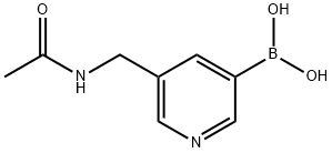 (5-(乙酰氨基甲基)吡啶-3-基)硼酸 结构式