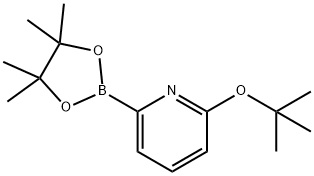 6-(TERT-BUTOXY)PYRIDINE-2-BORONIC ACID PINACOL ESTER 结构式