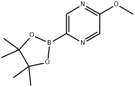 2-甲氧基-5-(4,4,5,5-四甲基-1,3,2-二氧硼烷-2-基)吡嗪 结构式