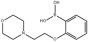 2-(2-吗啉代乙氧基)苯基硼酸 结构式