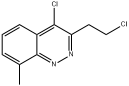 4-氯-3-(2-氯乙基)-8-甲基噌啉 结构式