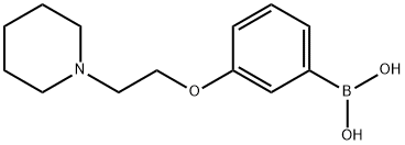 (3-(2-(哌啶-1-基)乙氧基)苯基)硼酸 结构式