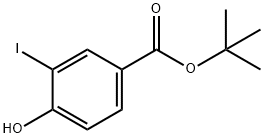 4-羟基-3-碘苯甲酸叔丁酯 结构式