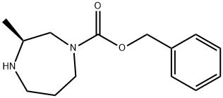 (S)-1-苄氧羰基-3-甲基-[1,4]二氮杂环庚烷 结构式