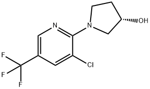 (S)-1-(3-氯-5-三氟甲基-吡啶-2-基)-吡咯烷-3-醇 结构式