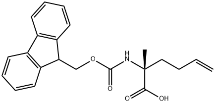 (R)-N-FMOC-2-(3'-BUTENYL)ALANINE 结构式