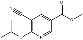 5-氰基-6-异丙氧基烟酸甲酯 结构式