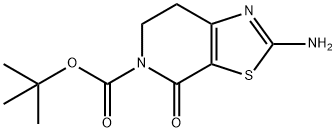 2-氨基-4-氧代-6,7-二氢噻唑并[5,4-C]吡啶-5(4H)-羧酸叔丁酯 结构式